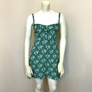 For Love & Lemons Green Floral Dress, size XS